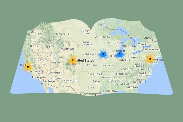 Находка T&P: события из литературных произведений на интерактивной карте мира