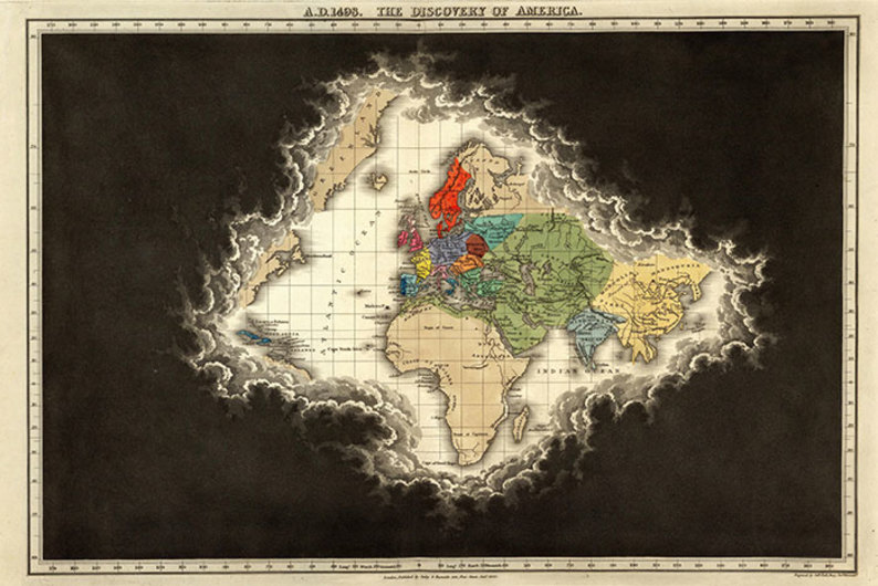 Находка T&P: всемирная история на картах прошлых веков