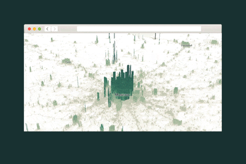 Находка T&P: карта о том, как изменилось число жителей городов мира за 30 лет