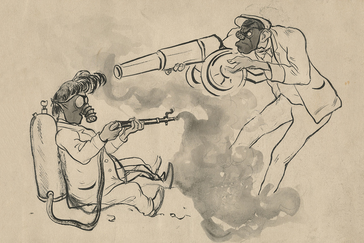 Недружеский шарж: как воевали с Маяковским