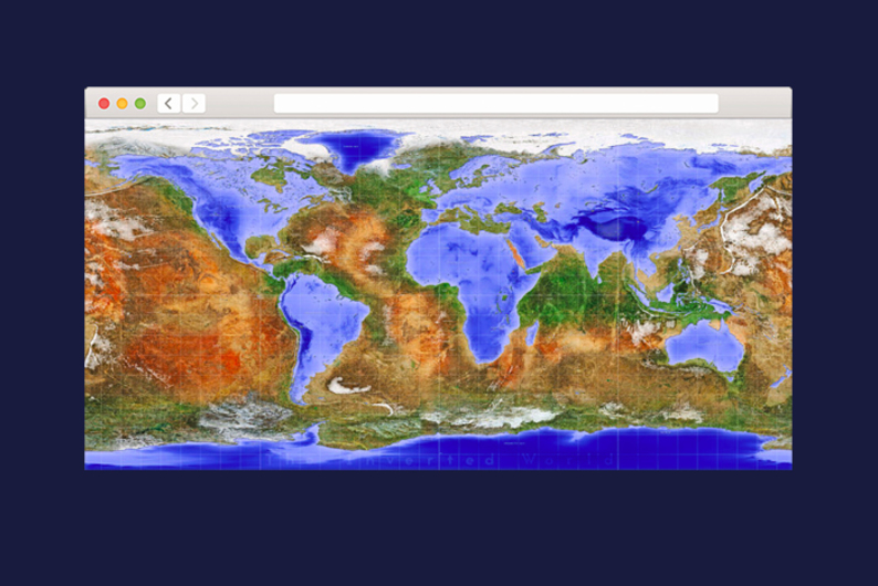 Карта мира наизнанку Карта мира наизнанку