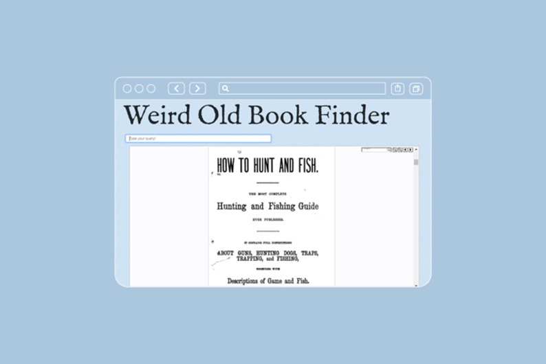 Книжная рулетка: поисковик со странными старыми книгами